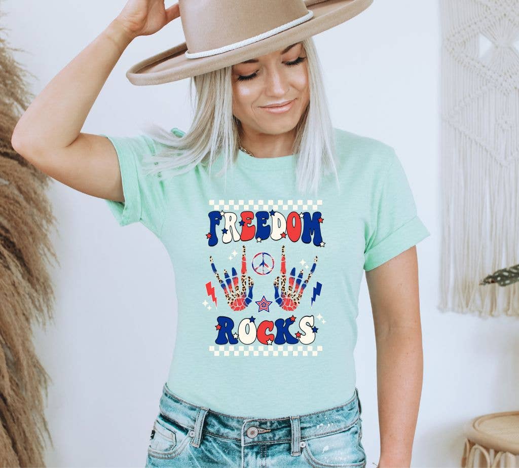 Freedom Rocks T-shirt | Graphic Top