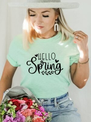 Hello Spring T-shirt | Graphic T-shirt