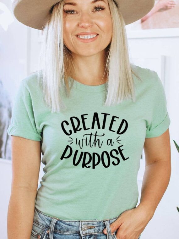 Created With A Purpose T-shirt | Women's Top
