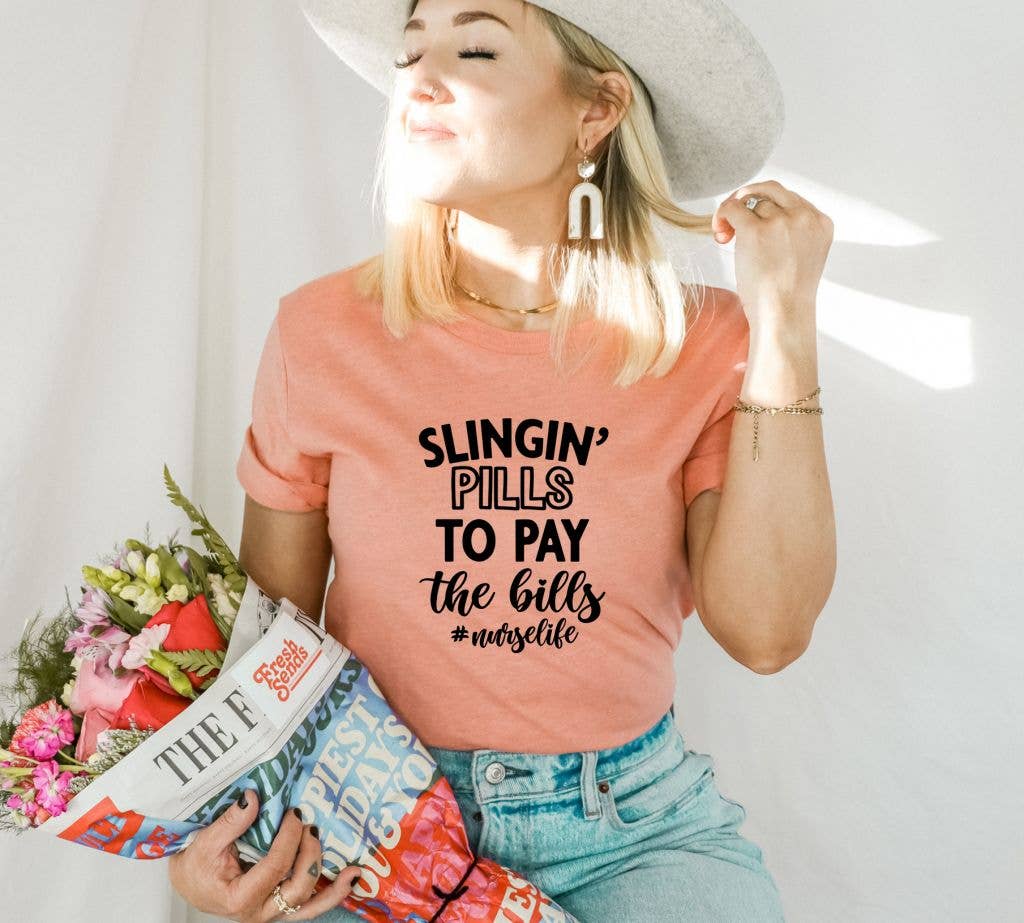 Slingin Pills To Pay The Bills T-shirt