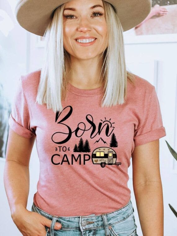 Born To Camp T-shirt | Women's Shirt