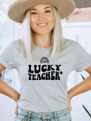 Lucky Teacher T-shirt | Graphic Shirt