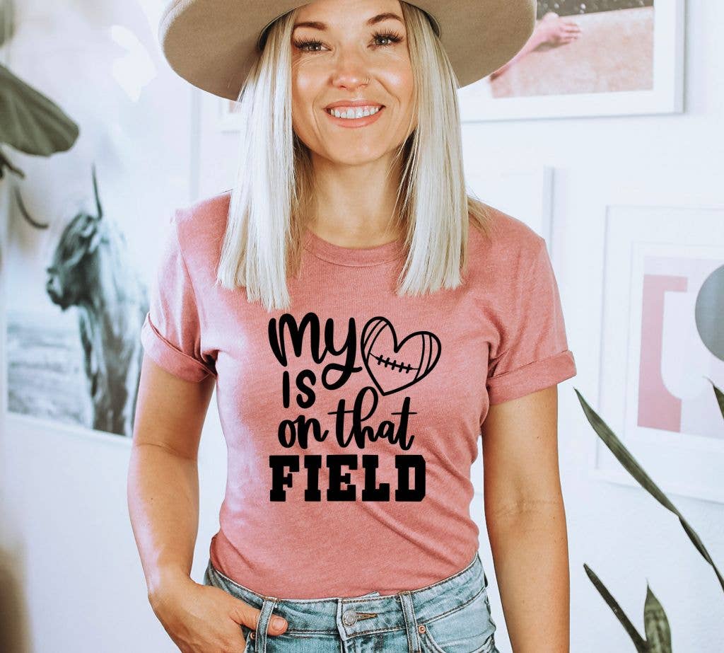 My heart Is On That Field T-shirt  | Graphic Shirt