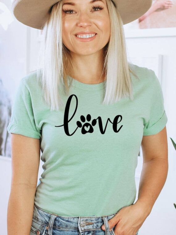 Love Dog T-shirt | Graphic Shirts