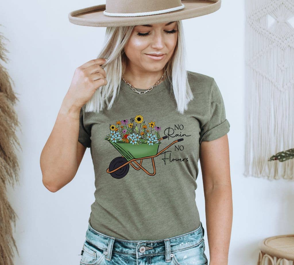 No Rain No Flowers T-shirt | Graphic T-shirt