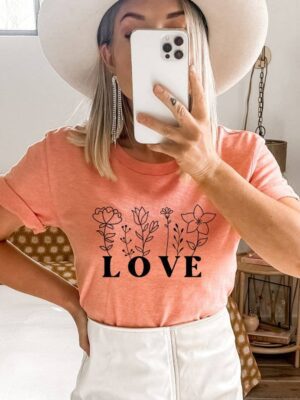 Love Flower T-shirt | Graphic Tee