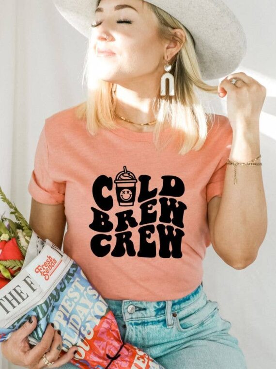 Cloud Coffee Brew Crew T-shirt | Graphic Gift