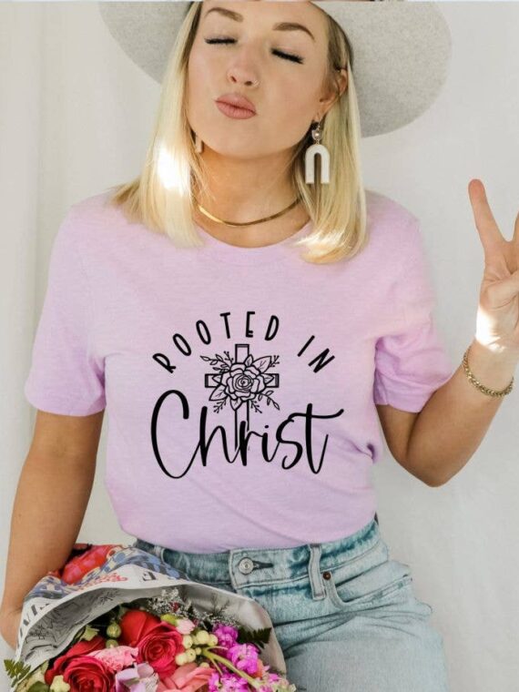 Rooted In Christ T-shirt | Women's Top