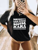 Somebody's Loud Mouth Baseball Mama T-shirt