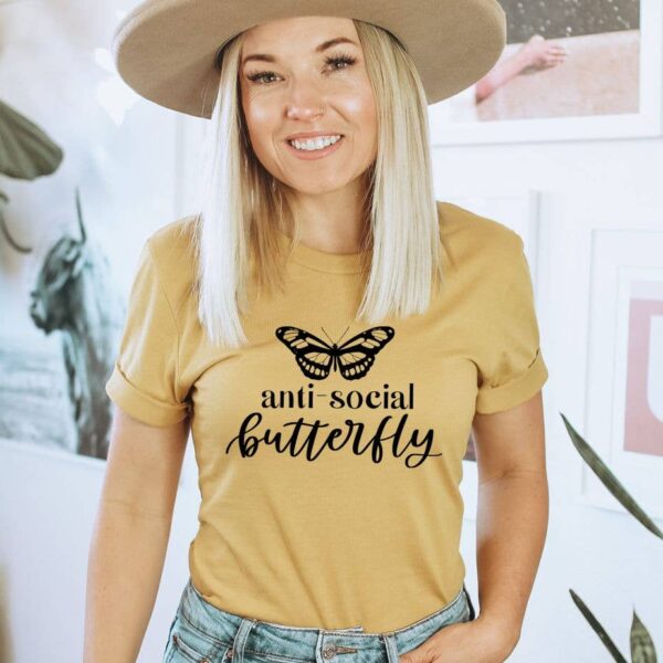 Anti-social Butterfly T-shirt | Graphic Tee