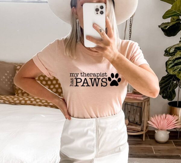 My Therapist Has Paws T-shirt | Graphic Top