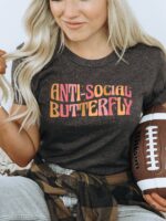 Anti Social Butterfly T-shirt | Graphic Tee