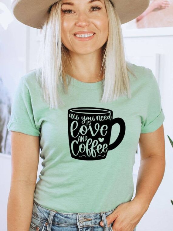 All You Need Is Love And Coffee T-shirt | Graphic Tee