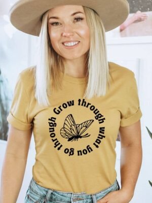 Grow Through What You Go Through T-shirt | Graphic Top
