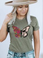 Butterfly Skull T-shirt | Graphic Tee