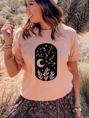 Night Sky Moon T-shirt | Women's T-shirts