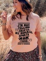 I'm Not Yelling This Is My Football Mom Voice T-shirt