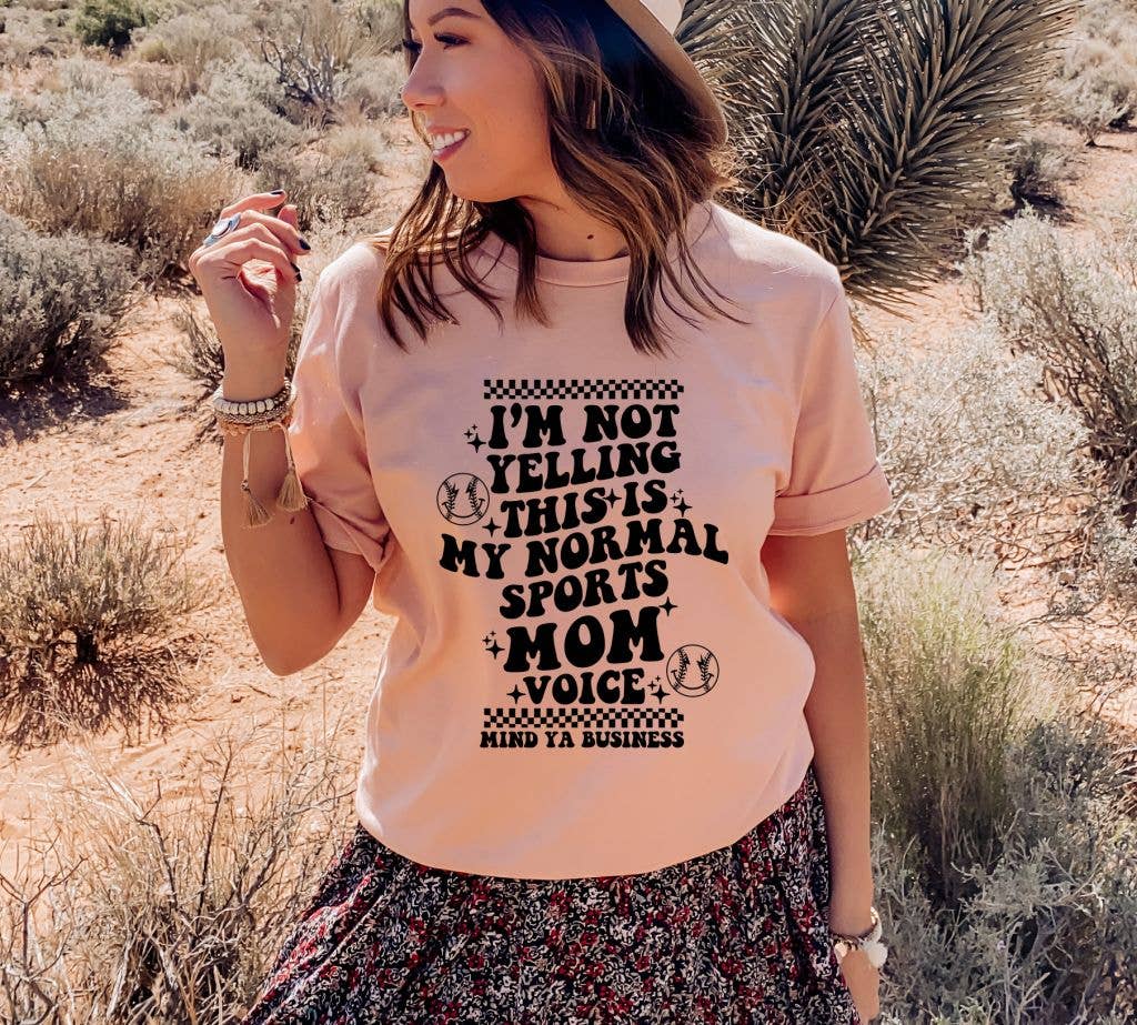 I'm Not Yelling This Is My Football Mom Voice T-shirt