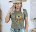 Love Sunflower T-shirt | Graphic Tee