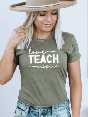 Love Teach Inspire T-shirt | Graphic T-shirts