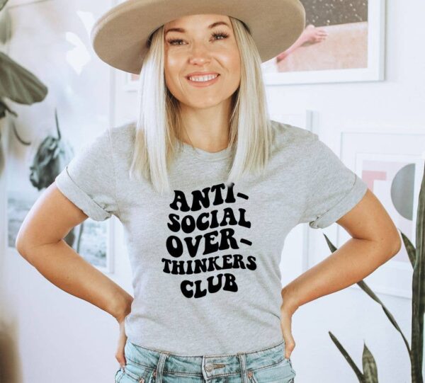 Antisocial Overthinkers Club T-shirt | Graphic Top