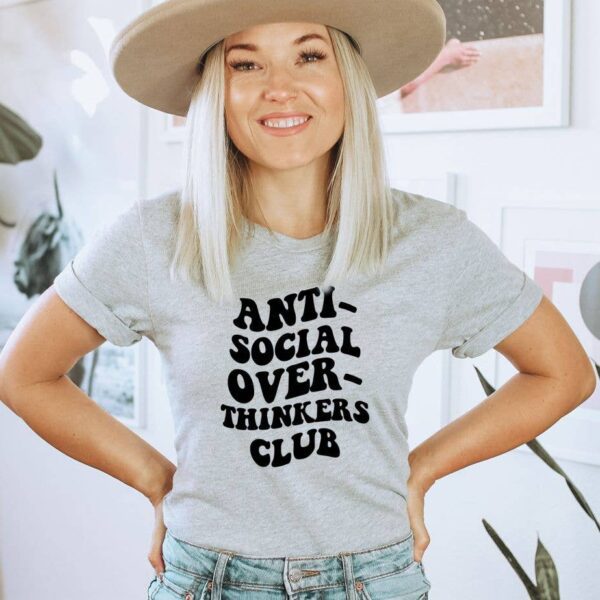 Antisocial Overthinkers Club T-shirt | Graphic Top