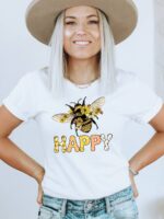 Bee Happy T-shirt | Graphic Tee