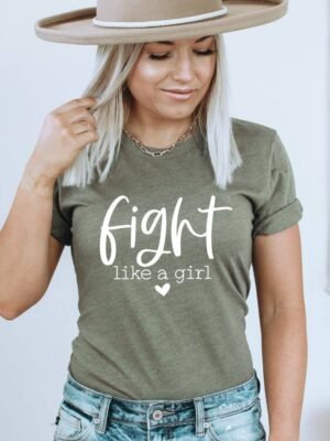 Fight Like A Girl T-shirt | Women's Gift