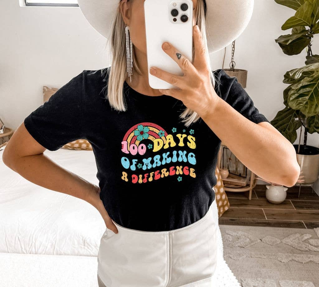 100 Days Of Making A Difference T-shirt | Graphic Tee