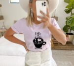 Coffee A Hug In A Mug T-shirt | Graphic Tee