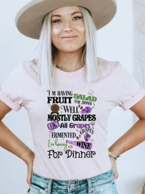 I Am Having Fruit Salad Fork Drink T-shirt | Graphic Tee