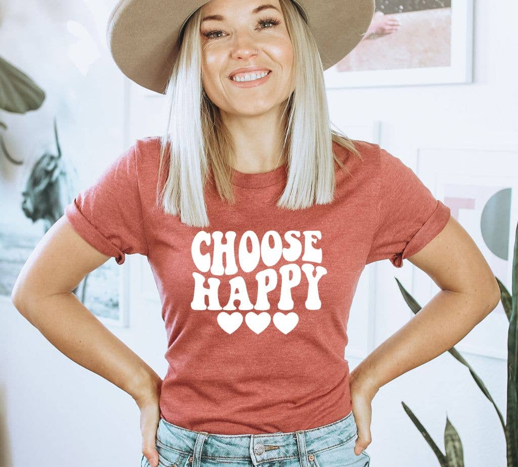 Choose Happy T-shirt | Women's Gift