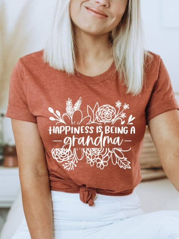 Happiness Is Being A Grandma T-shirt | Graphic Tee