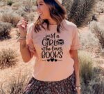 Just A Girl Who Loves Books And Coffee T-shirt | Women's Top