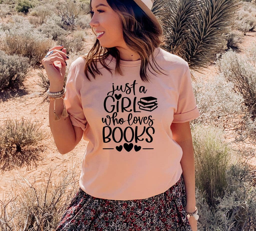Just A Girl Who Loves Books And Coffee T-shirt | Women's Top