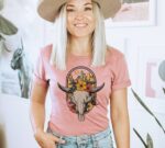 Cow Skull T-shirt | Graphic Tee | Western T-shirt