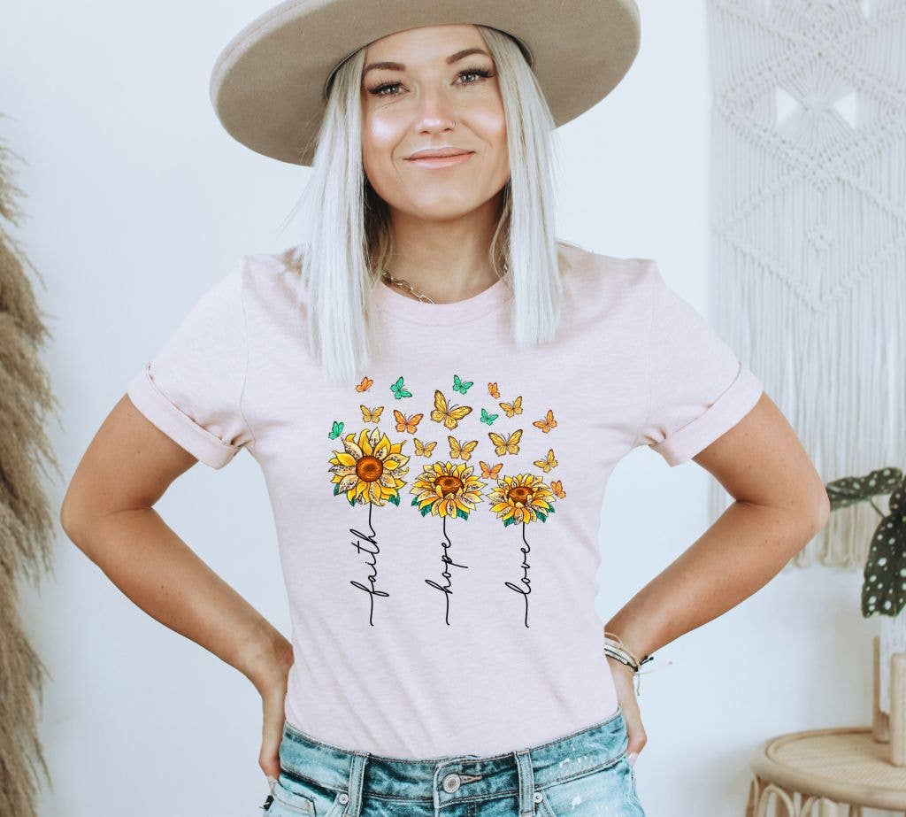 Faith Hope Love T-shirt | Faith Gift