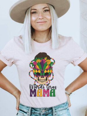 Mardi Gras Mama T-shirt | Graphic Tee