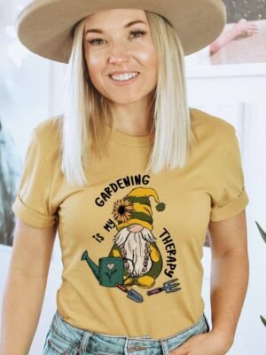 Gardening Is My Therapy T-shirt | Graphic Tee