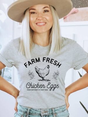 Farm Fresh Chicken Eggs T-shirt | Graphic Tee