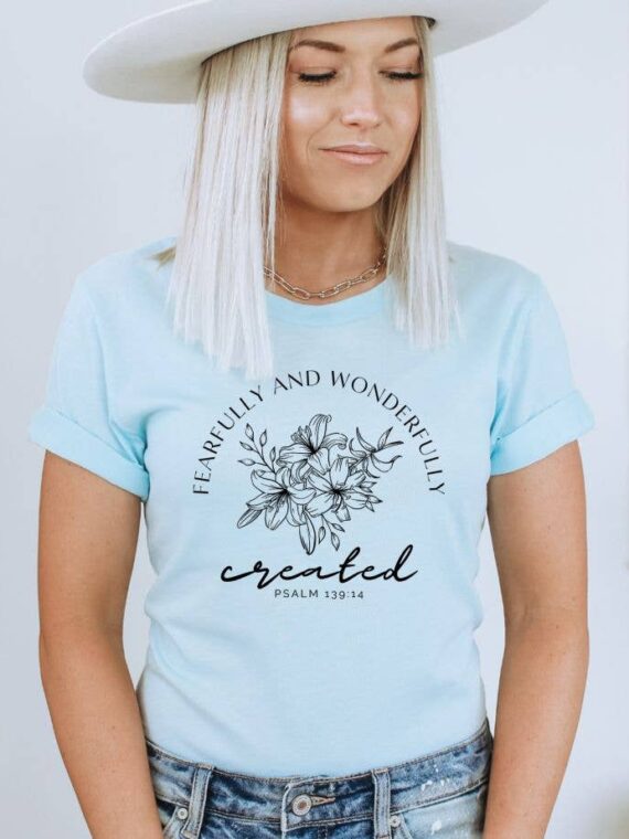Fearfully And Wonderfully Made Crated T-shirt | Graphic Tee