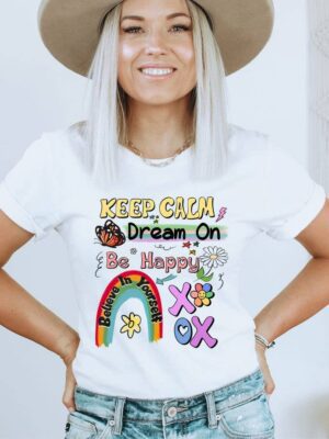 Keep Clam Dream On Be Happy T-shirt | Graphic Tee