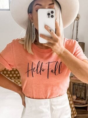 Hello Fall T-shirt | Graphic Shirt