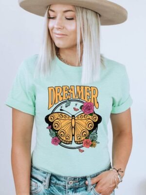 Dreamer Butterfly T-shirt | Graphic Top