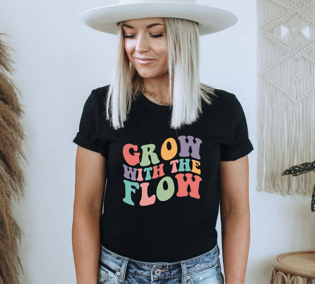 Grow With The Flow T-shirt | Graphic Gift