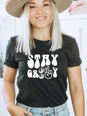 Stay Groovy T-shirt | Graphic Top