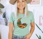 Camping Moon T-shirt | Graphic Top