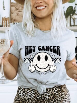 Hey Cancer T-shirt | Graphic Top