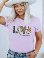 Love Mom Life T-shirt | Graphic Shirt