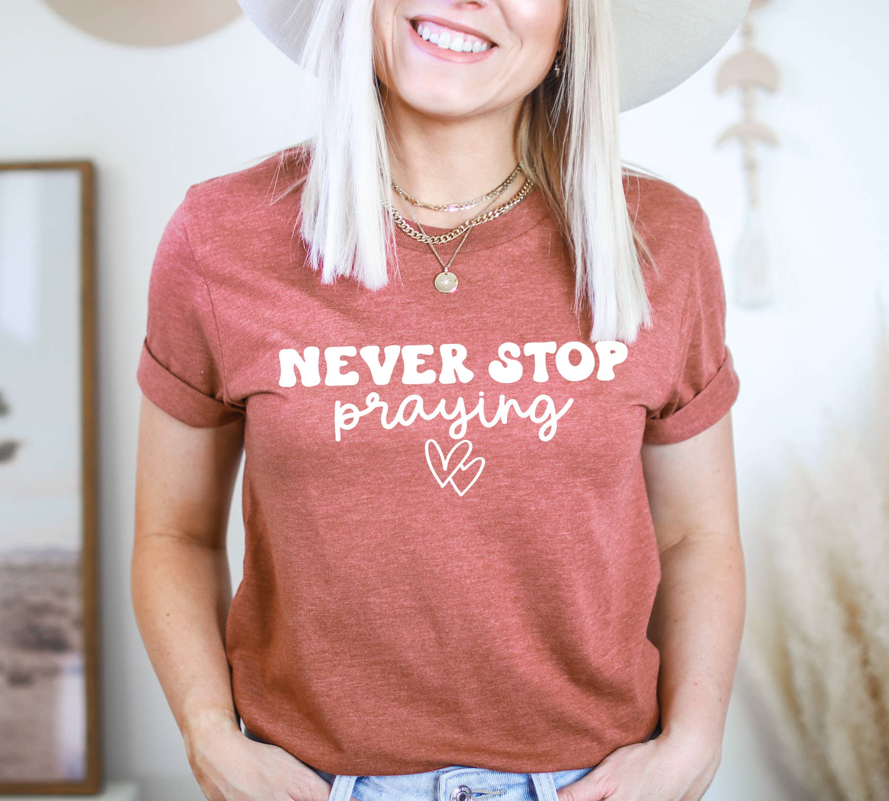 Never Stop Praying T-shirt | Graphic Tee